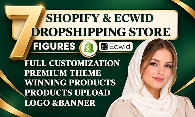 build converting shopify ecwid dropshipping store via autods zendrop cj website