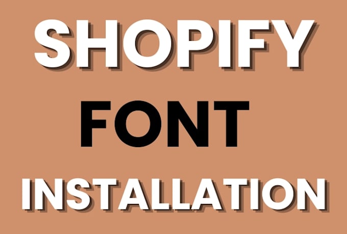 install custom font shopify store