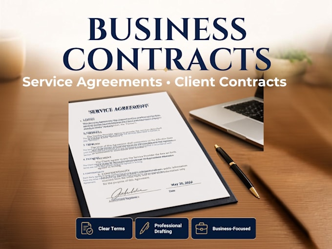 draft a business contract or service agreement