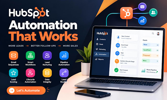 hubspot workflow automation, lead nurturing and pipeline automation