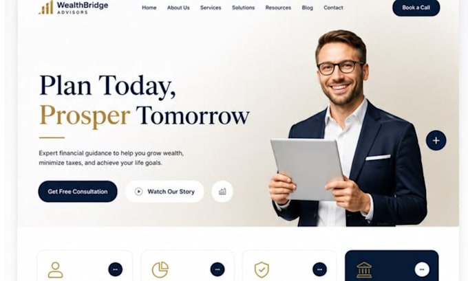build squarespace retirement planning website 401k ira rollover advisor site