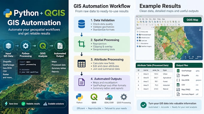 automate your gis workflows with python and qgis or arcgis