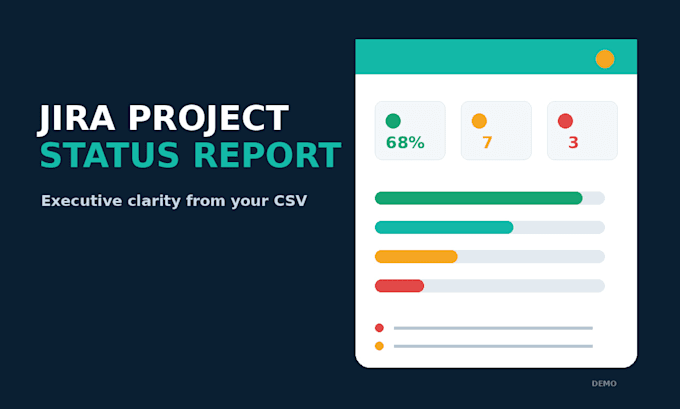 create a jira project status report