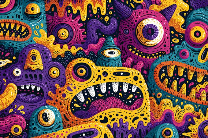 do mind bending psychedelic art and trippy illustrations