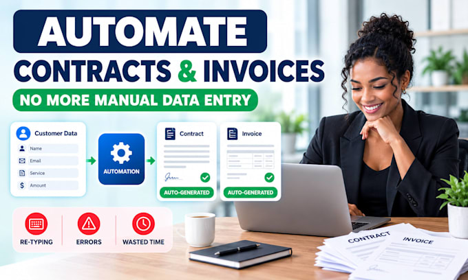 build a document generation system that fills contracts invoices automatically