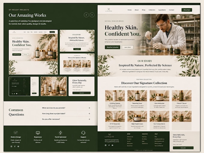 built a showcase website