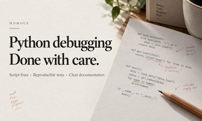 fix python script errors and broken automation