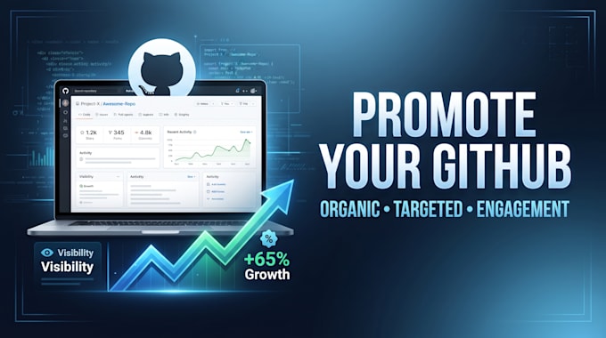 organically promote github project and profile for engagement