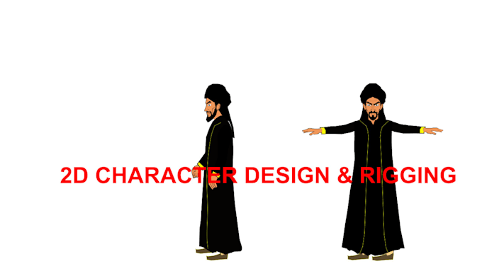 draw and rig a 2d character ready for animation