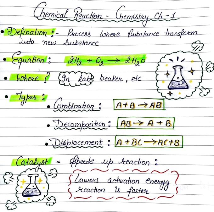 create aesthetic handwritten notes for any subject