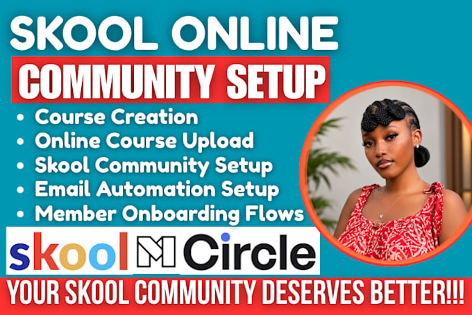 skool online community setup skool online course creation skool community setup