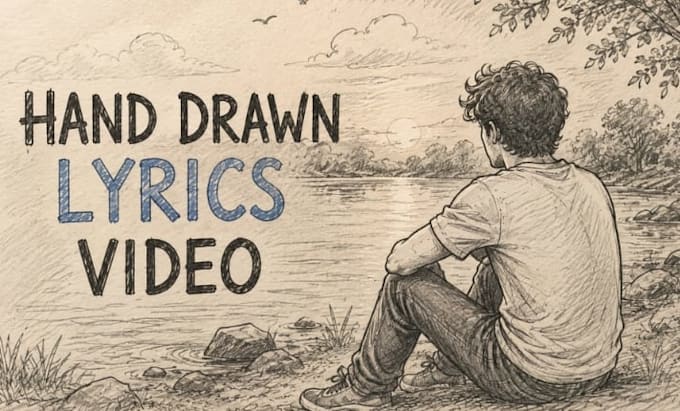 create a stunning custom animated hand drawn lyrics video
