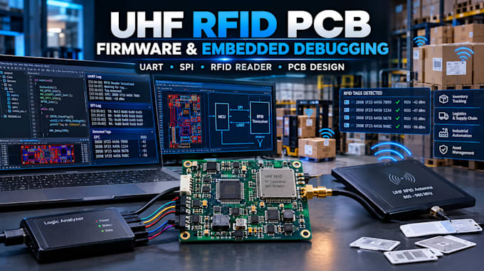 design uhf rfid pcb, rfid reader long range tracking hardware 868mhz rfid vnnvdg