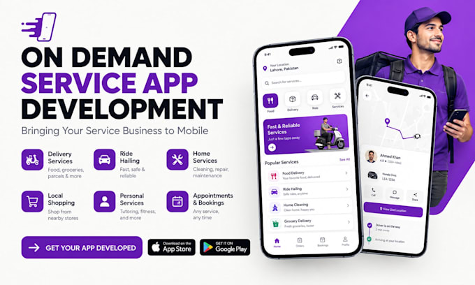 build on demand service app for android and ios