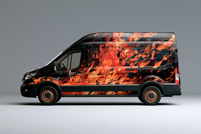 creative custom car wrap, van wrap, truck wrap, trailer wrap