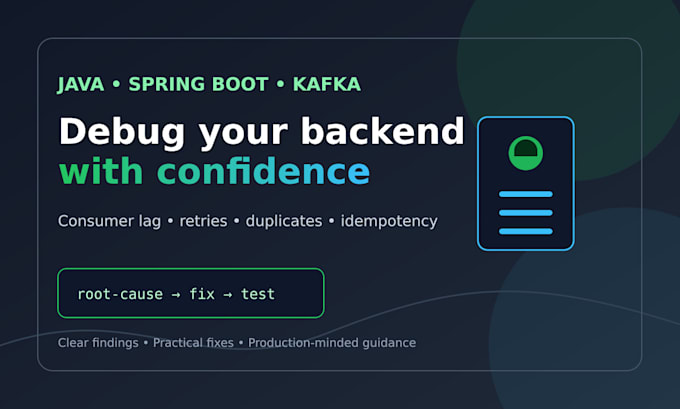 debug spring boot kafka issues consumer lag retries and duplicate messages