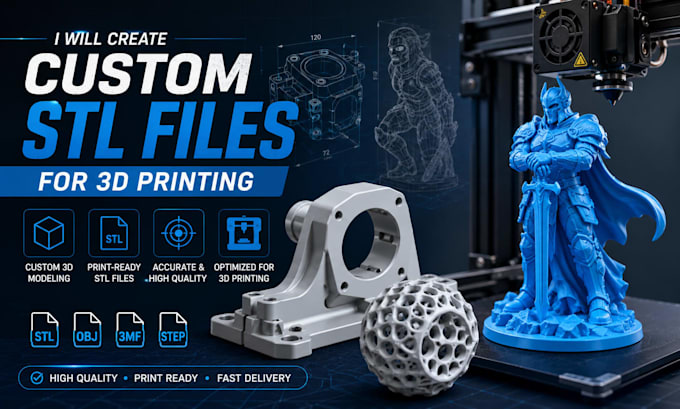 create custom stl files for 3d printing