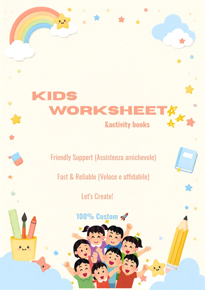 design custom worksheets and activity books on canva