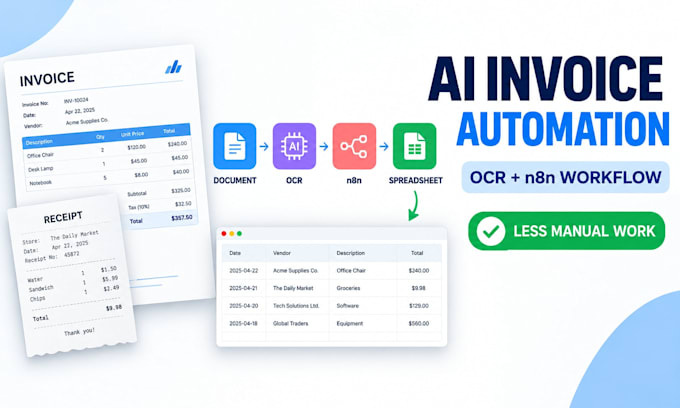 automate invoice processing with ai, ocr and n8n