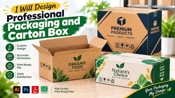 design professional packaging and carton box
