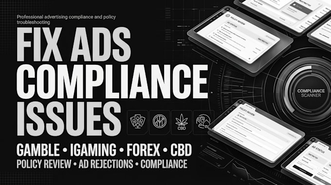 resolve ads complaince and policy violation issue for gamble, igaming forex cbd