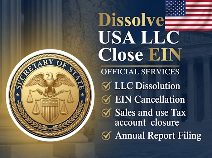 do US llc amendment llc dissolve llc address change and ein assistance