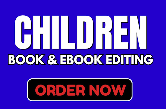do children book editing