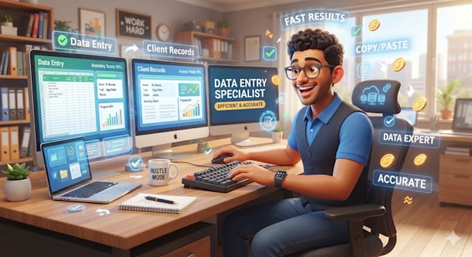 do data entry,copypaste perfectly