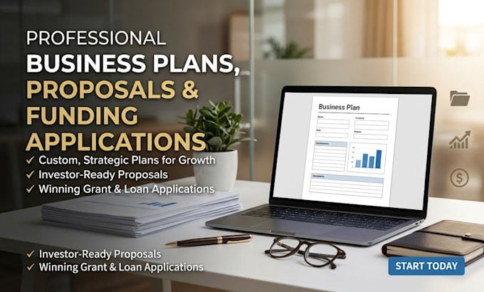 write professional business plans, proposals and funding applications