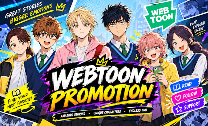 promote your webcomic, webtoon promotion, tapas, manga, comic