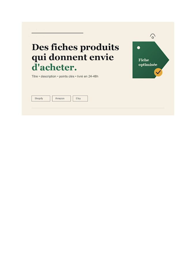 optimise your e commerce product sheet to sell more