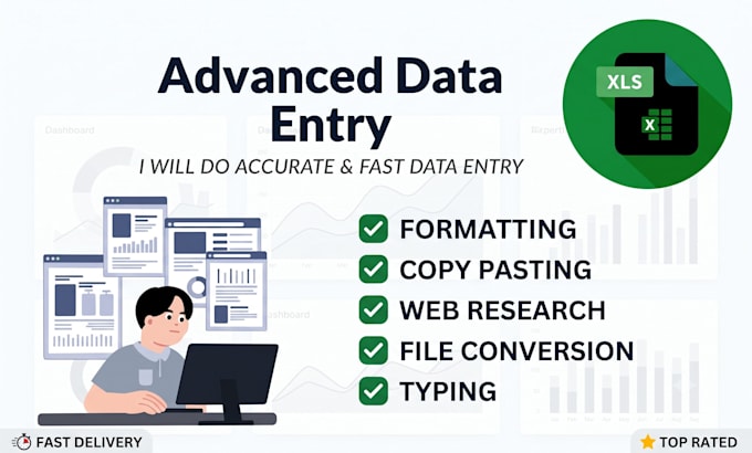 do data entry for your work