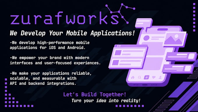 develop a mobile app for ios and android
