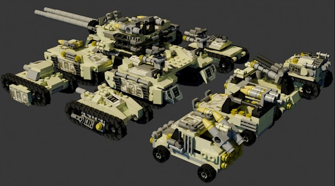 design a custom lego car, miniature, vehicle or technic moc with instructions