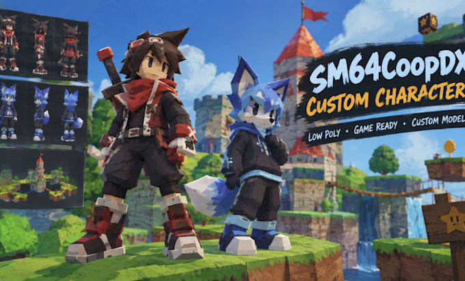 make a custom character model for sm64coopdx