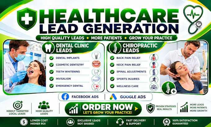 generate targeted healthcare leads using facebook and google ads