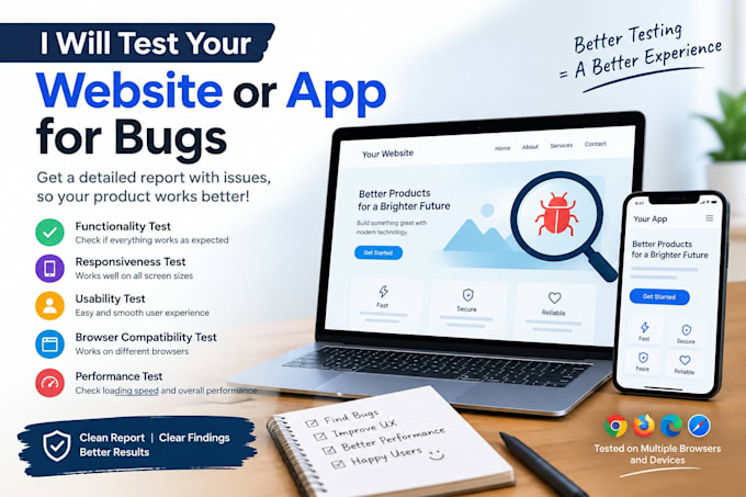 test your website and find bugs