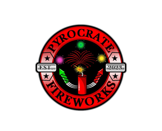 create attractive and imagination firework logo design