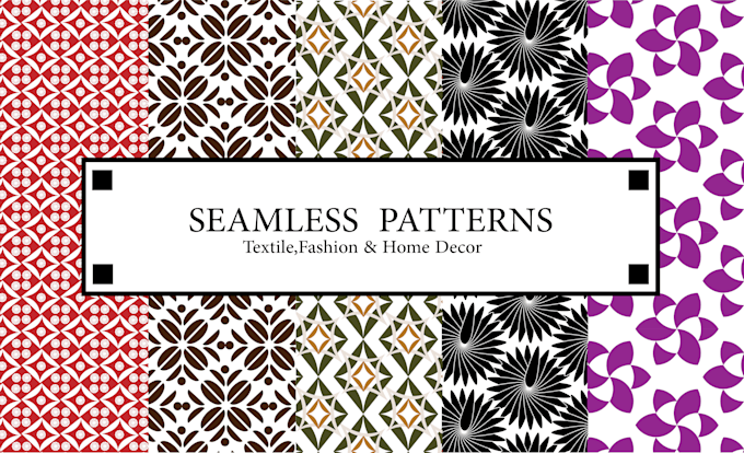 design modern seamless patterns