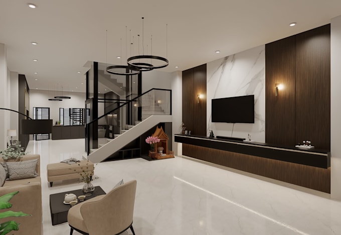 design interior and exterior renderings for your project