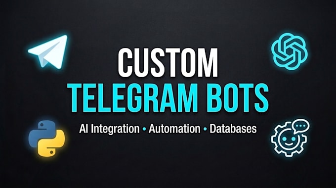 develop a custom python telegram bot for your business