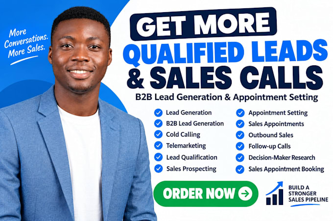 be your appointment setter for b2b lead generation and sales