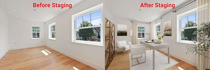 360 panorama virtual staging, declutter and renovation for real estate, interior
