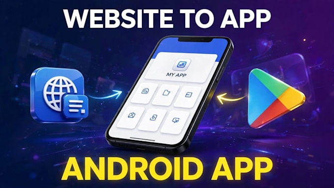 convert your website into professional android app with webview
