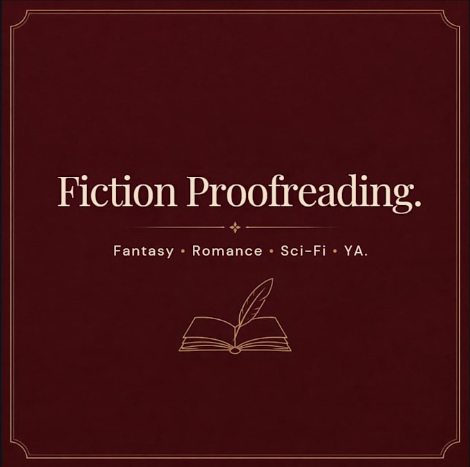 proofread your fiction manuscript or book