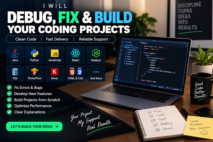 debug, fix errors and help with your college coding projects