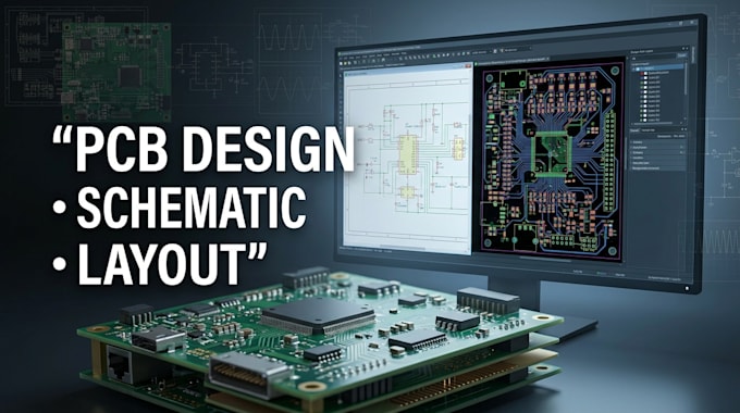 design pcb layout, circuit schematic and pcb design