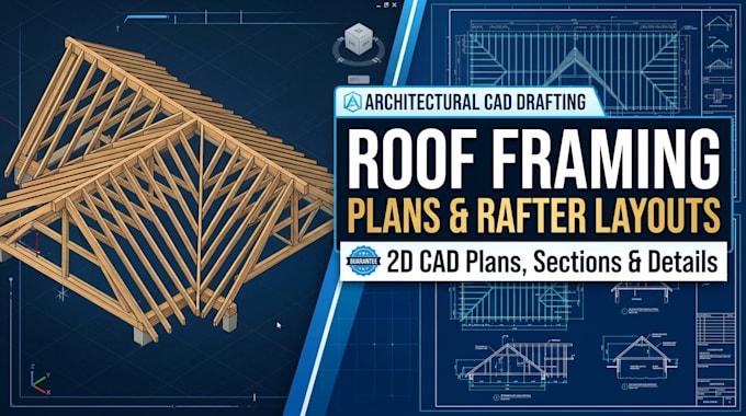 draft roof framing plans, rafter layouts, ridge beams and roof details