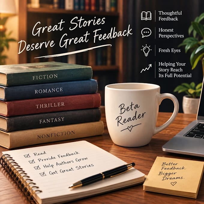 beta read your next best seller passionately