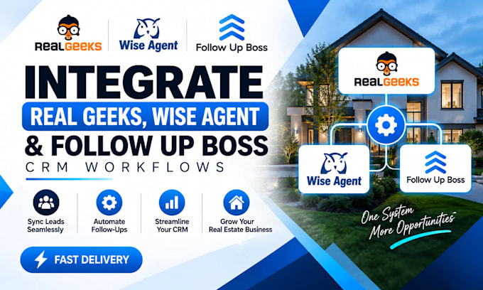 integrate real geeks wise agent and follow up boss CRM workflows